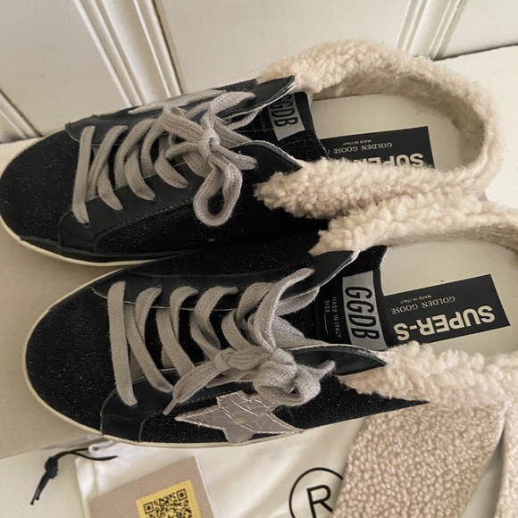 Golden Goose super star sabot shearling fur 39 - Picture 2 of 6
